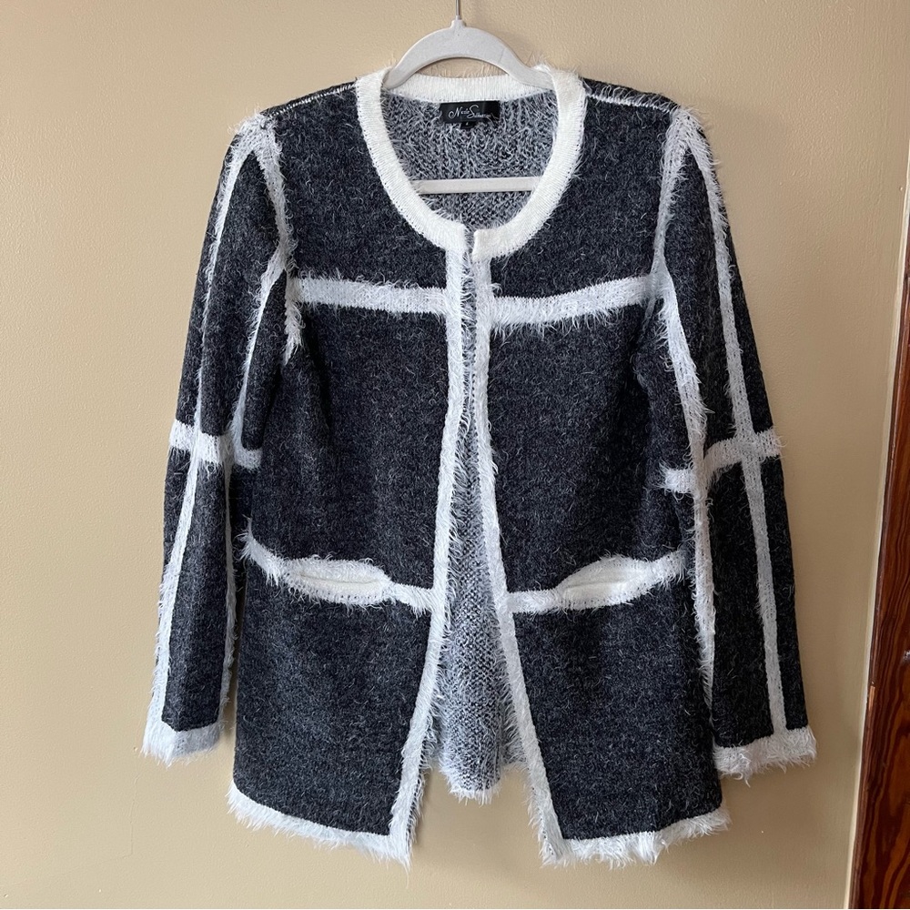 Nicole Sabbattini Black and White Cardigan